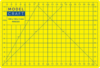 Model Craft Snijmat - PKN5325 A5-formaat - Geel