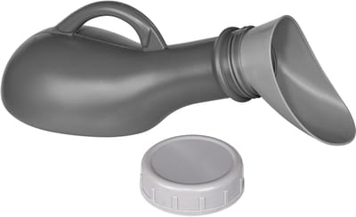 OIMG Urinefles - Plasfles - Urinoir fles Unisex draagbare urinefles toilet - met vrouwelijke trechter - Urine fles met handvat - Urinoir voor mannen - Kunststof plasfles - Urinelfles met deksel - voor vrouwen mannen camping tent noodgeval