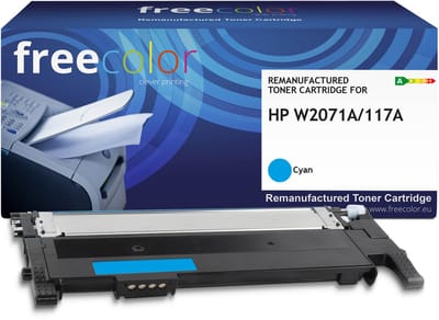 Freecolor - Vervangt HP 117A (W2071A) Toner - Cyaan - 700 pagina's - Compatible