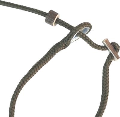 Abany quality design – soepele dunne 6 mm jachtlijn - lengte 1.80 cm jachtgroen – hondenlijn voor jachttraining - anti inspringlijn - vanglijn met dubbele reehoorn – hertengewei stop – retriever lijn - jachtlijn - sliplijn-18R1907 made in holland