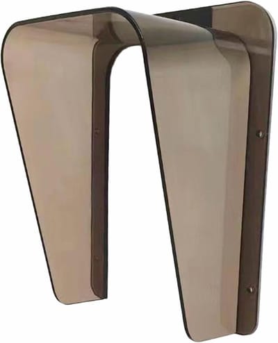 Deurbel Cover - deurbel hoes - deurbelhoes - deurbel kap - deurbel overkapping - deurbel bescherming - Deurbelhoes Weerbestendig - Regenhoes voor deurbel - Deurbel Waterdichte Hoes - 21.5*13*10cm - Bruin