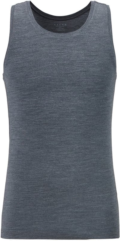 FALKE Daily ClimaWool Singlet sneldrogend wol lyocell top van onderlaag heren grijs - maat L