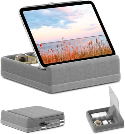 House of Balance Tablet Houder - Tablet Standaard - Tablet Houder Bed - Ipad Houder - Ipad Standaard - Ipad Kussen - Grijs