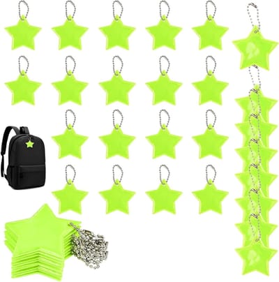 Set van 36 Reflecterende Hangers voor Veiligheid, Sleutelhangers voor Kinderen, Ideaal voor Rugzakken en Fietsen, Decoratie en Veiligheid