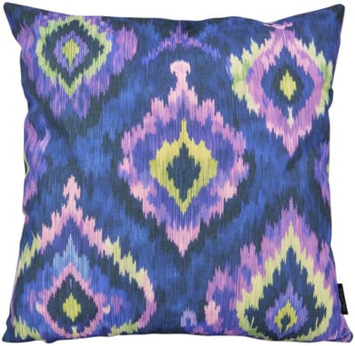 NOVÉE Sierkussen ikat indigo | 45x45 cm | katoen/linnen