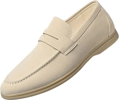 Bovista Loafers Heren - Met Hak - Herenschoenen - Instappers - Beige - Maat 39