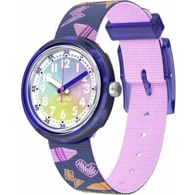 Flik Flak 5+ Power Time FPNP173 Rainbow Crayons Horloge