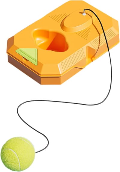 Tennistrainingshulpmiddel - Solo oefenset - Verbeter je slag - Duurzaam elastiek - 180 meter - Veelkleurig
