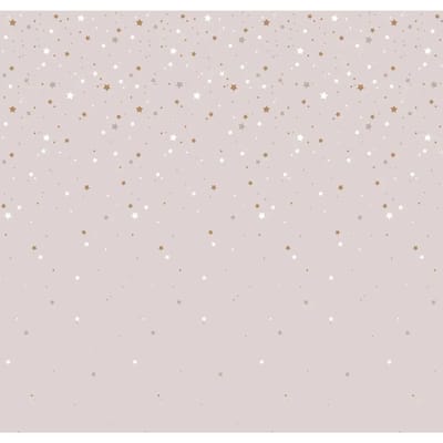 Eenvoudig voorbeeld baby behang Dekornik Stars From The Sky Powder