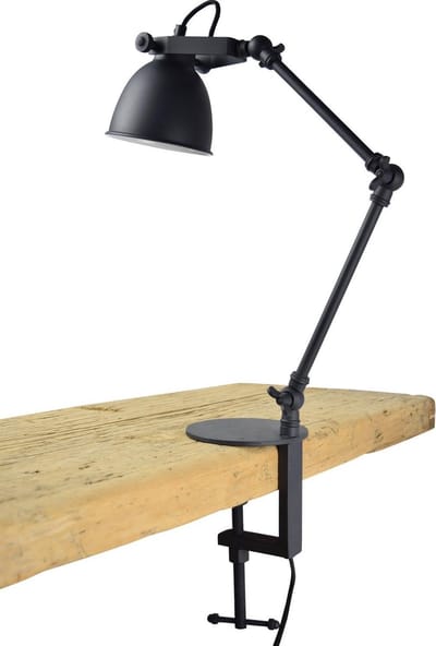 Urban Interiors Worker Klem Tafellamp Zwart - Industrieel - Ø12
