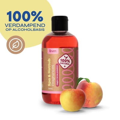 LIVIN' Spa & Bad Geur Night Time Passion - Whirlpools - Hottub Geuren - Spa & Bad Geuren - Spa Geur Night Time Passion - Alcoholische Basis - Tast Waterkwaliteit Niet Aan - Spa Aroma - Hoge Concentraat - Geschikt voor Jacuzzi & Bad - 250ML - Geel