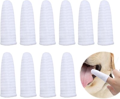 Famanu – Set van 10 Tandenborstels voor Honden en Katten – Complete Reinigingsset voor Dagelijkse Gebitsverzorging en Mondhygiëne