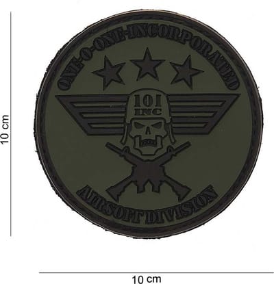 Embleem 3D Pvc 101 Inc Rond Groot  12002