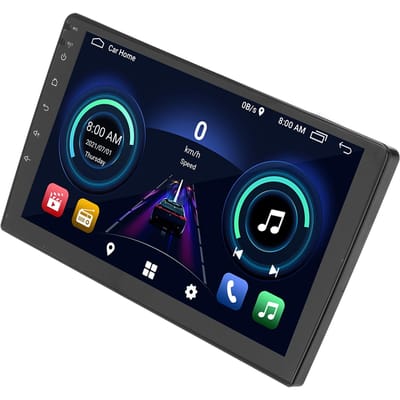 Autoradio 9 pouces Écran Tactile Bluetooth 5.0 pour Android 10.1 Navigation GPS Lecteur Radio AM FM black