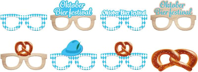 Folat - Brillen Papier Oktober Bier Festival - 8 stuks