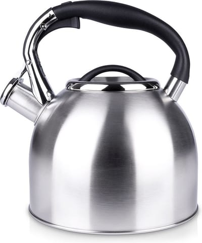 Fluitketel Edelstaal Zilver 2 l - Waterketel met Fluitje - Waterkoker