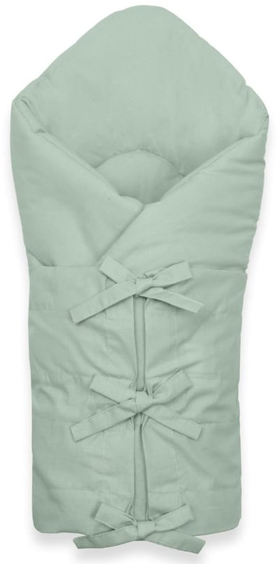 New Baby klassieke inbakerdoek 70x70 cm zeegroen - Babydoek