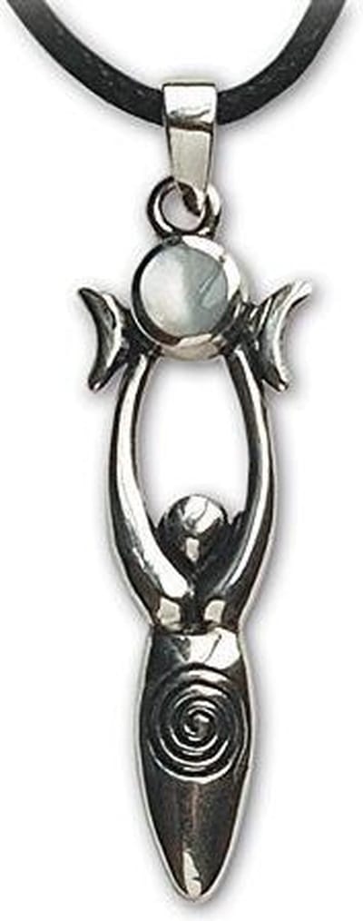 zilveren hanger Goddess
