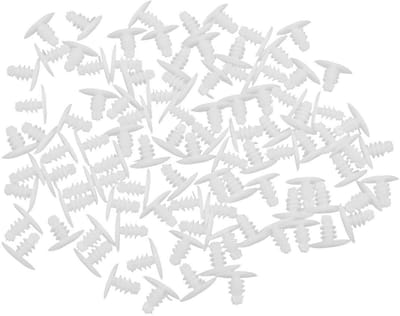 Virtubuy - 100pcs Plastic Clips - Perfecte bevestiging - Wit - Voor auto-onderdelen - Ideaal voor montage - 5mm gaten