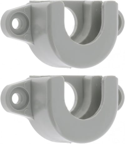 Rolluikas houders - Bevestiging eindstuk - Rolluik reparatie - Voor buitenlagers - Ø 28 mm - Grijs