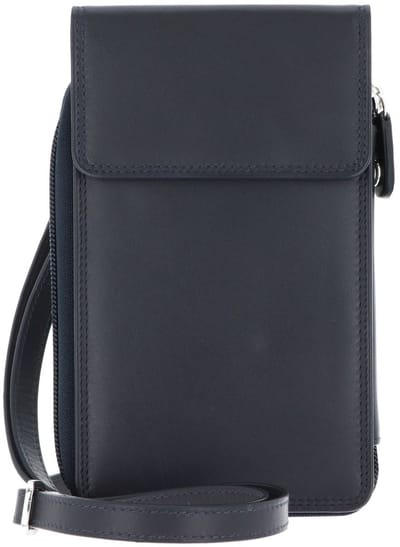 Golden Head Leren telefoontasje Polo RFID Protect Handy-Umhängetasche 4045 Marineblau donkerblauw