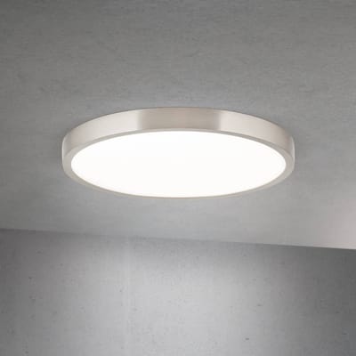 ORION LED plafondlamp Disc, nikkelkleurig gesatineerd, Ø 28 cm, CCT