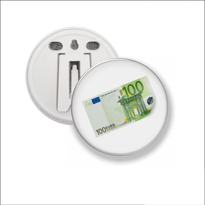 Button Met Clip - 100 euro