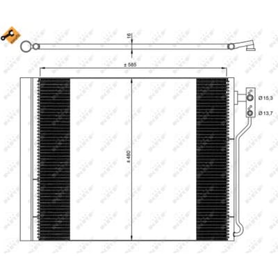 Condensor, airconditioning NRF 35971