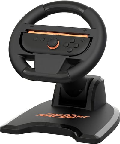 Subsonic Vouwbaar Racestuur – Voor Nintendo Switch 2 en Switch – 180° Rotatie – Mario Kart Accessoire – Racestuur houder
