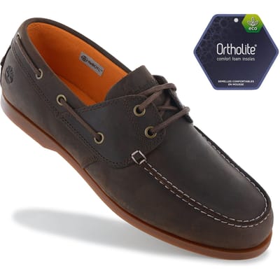 Timberland Cedar Bay Boat Shoe - Klassieke bootschoenen voor heren, leer, bruin, TB0A29YG-931 ORIGINEEL EU 40 US 7 black