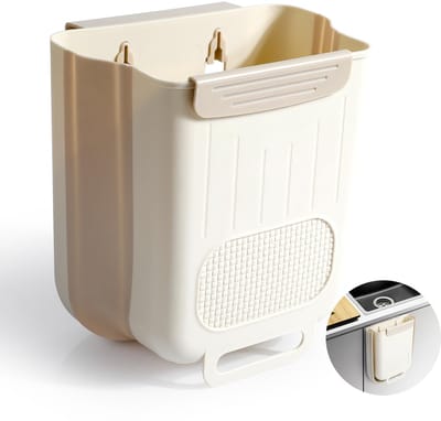 Unyqoos® Opvouwbare en Ruimtebesparende Hangende Vuilnisemmer voor Keuken, Camping en Meer