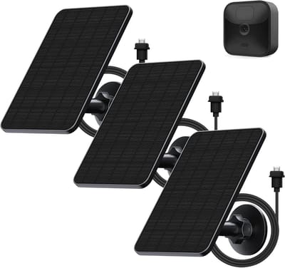 Zonnepaneel voor camera - Solar charger - Continue stroomvoorziening - IP65 waterdicht - 4W