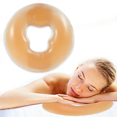 Dailygoody - Zachte Gezichtsmassage Kussen - Ontspanning - Comfortabel en ondersteunend - Oranje - Huidverzorging - Geschikt voor volwassenen - 27,3 x