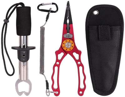 Dailygoods- Vistangenset Multifunctioneel - Vishaakverwijderaar - Visgrijper - Messentang - Viscontroleapparaat - Ergonomische Handgreep - Visgereedschap