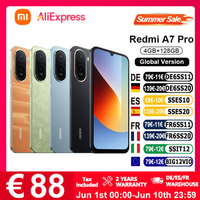 Globale versie Redmi A7 Pro Smartphone 6,9' 13MP AI Dual Camera 6000mAh batterij Aangedreven door Xiaomi HyperOS Krachtige Octa-Core processor 13MP hoofdcamera