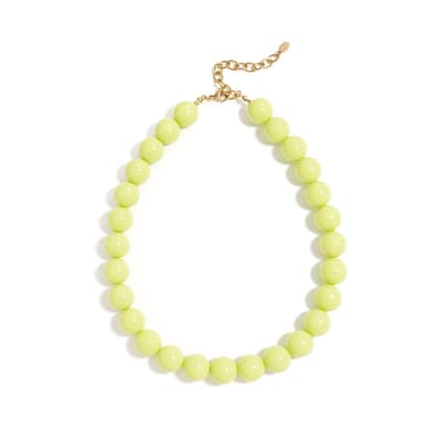 Big Beady Babe Ketting | Acryl & RVS | Pale Yellow | Snelle levering | Yehwang | Beste cadeau voor haar | Kerst | Sinterklaas