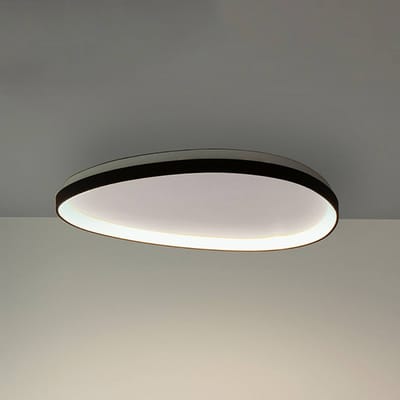 IDEAL LUX LED plafondlamp Gemini zwart 61 cm 2700 K aan/uit