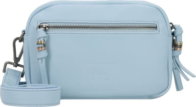 FREDsBRUDER Leren Schoudertas Keep On Smiling Crossbag Shy Blue Lichtblauw