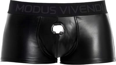 MODUS VIVENDI Prince Albert Bottomless Boxer Black - MAAT S - Erotisch Heren Ondergoed - Boxershort voor Man - Sexy mannen Boxershort