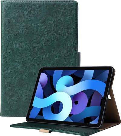 Hoesje geschikt voor iPad Air 4 2020 10.9 inch Luxe Kunstleer Standaard Hoes Pasjeshouder Magnetisch