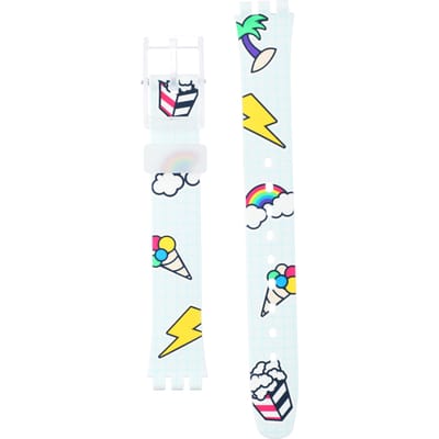Swatch Plastic - Originals Small (25mm) - L ALW160 LW160 School Break Horlogeband