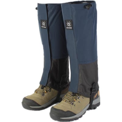 Guêtres de randonnée imperméables Guêtres pour bottes de neige avec sangle de pied en caoutchouc Légères réglables Pour hommes femmes Randonnée Ski One Size bleu