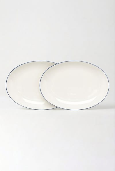 vtwonen - borden - 25.5cm - wit - set van 2