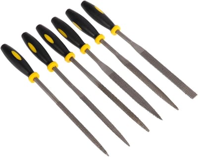 Mini Houtvijl Set - Houtbewerkingsgereedschap - Materiaal Bewerken - Antislip Handgreep - 6 Stuks - Multi
