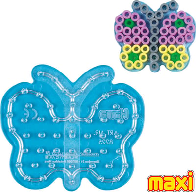 Hama MAXI VLINDERTJE strijkkralen vormpje / figuur / grondplaat voor extra grote maxi strijkparels (strijkkralenbordje / legbordje dier vlindertje) creatief cadeau voor peuters en kleuters / kinderfeestje
