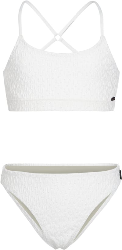 Brunotti - Sofia-Broidery - Bikini Set Snow - Sportieve Bikini Set Meisjes - Verstelbare Bandjes - 128
