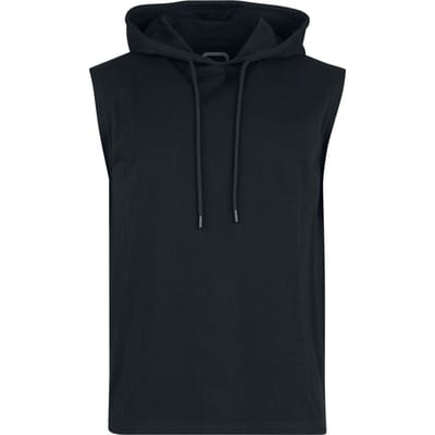 R.E.D. Rock-Engineered Design Zwart tanktop met capuchon - Heren - S