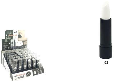 Easy Paris Cosmetics - Lipstick / Lippenstift - Wit / White - Nummer 02 - 1 stuks