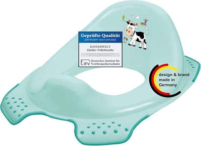 Kinder toiletbril - Potje verkleiner - Zindelijkheidstraining - Antislip functie - 40x30 cm - Aquamarijn