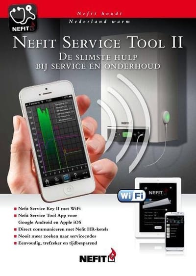 Nefit 24849 - Service Key II - Service Tool II - voor draadloos uitlezen van cv-ketel